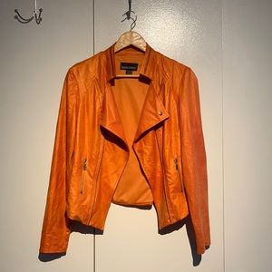 Frank Lyman Design Orange Jacket Size 10 Lightweight
